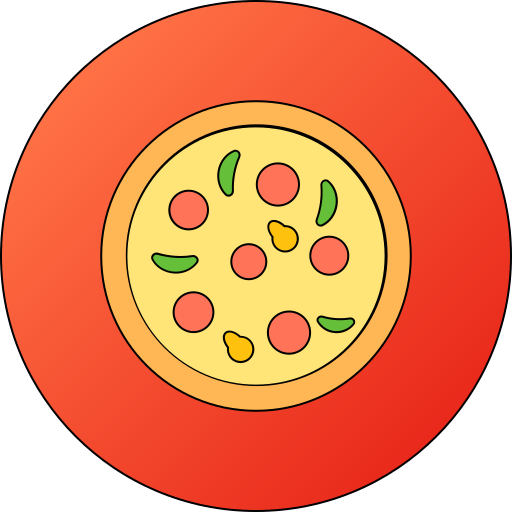 pizza Generic gradient lineal-color icona