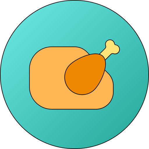 pollo Generic gradient lineal-color icono