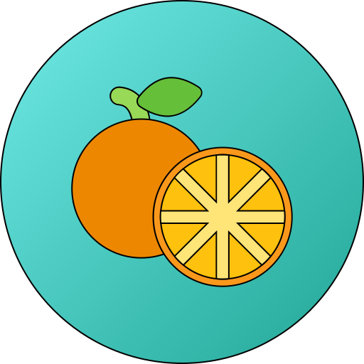 Апельсин Generic gradient lineal-color иконка
