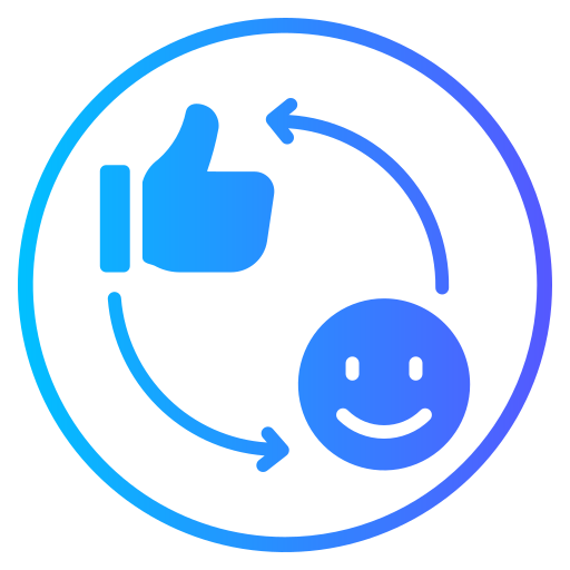 Positive review Generic gradient fill icon