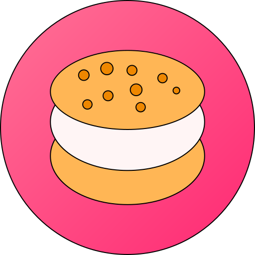 ijs sandwich Generic gradient lineal-color icoon