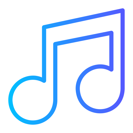 Music Generic gradient outline icon
