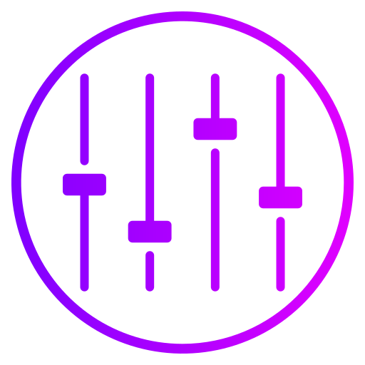 regulacja głośności Generic gradient fill ikona