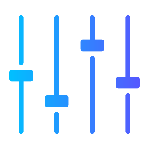 regolazione del volume Generic gradient fill icona
