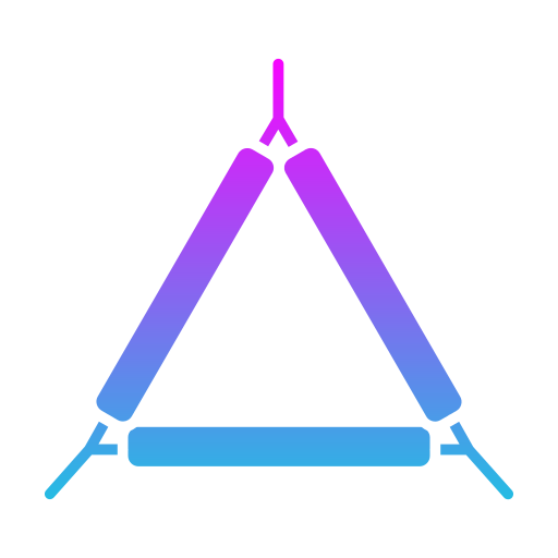 trójkąt Generic gradient fill ikona