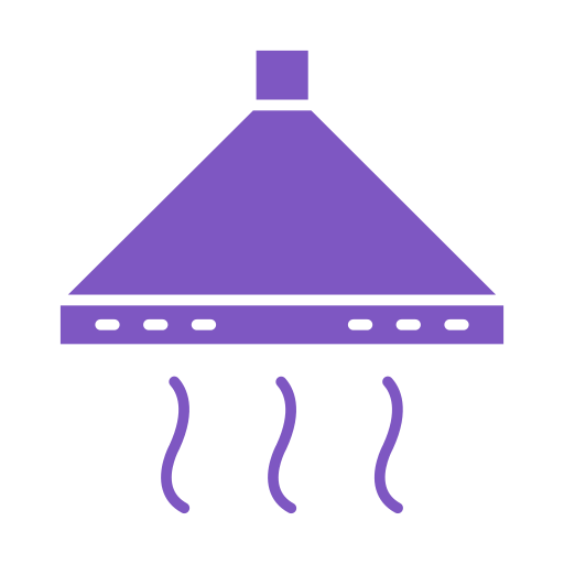campana extractora Generic color fill icono
