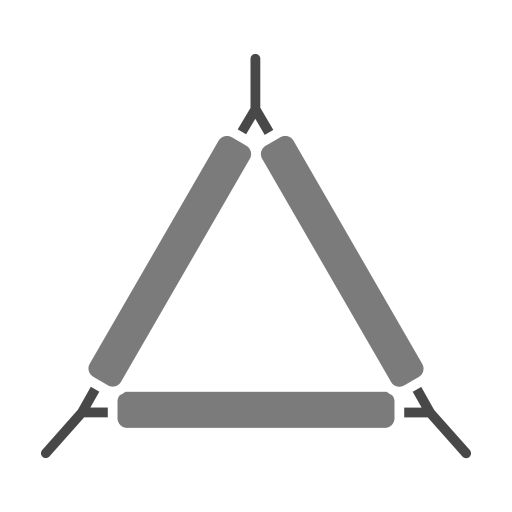 triangolo Generic color fill icona