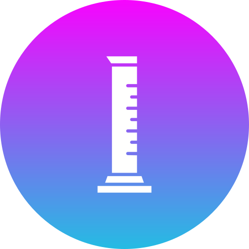 Graduated cylinder Generic gradient fill icon