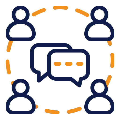 Group communication Generic color outline icon