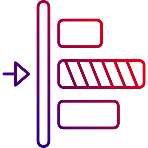 alinhamento à esquerda Generic gradient outline Ícone