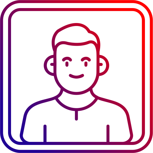 Portrait Generic gradient outline icon