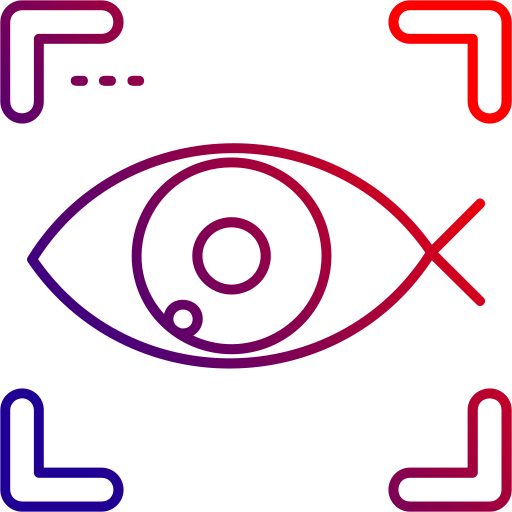 Рыбий глаз Generic gradient outline иконка
