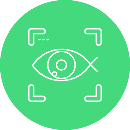 Fish eye Generic color fill icon