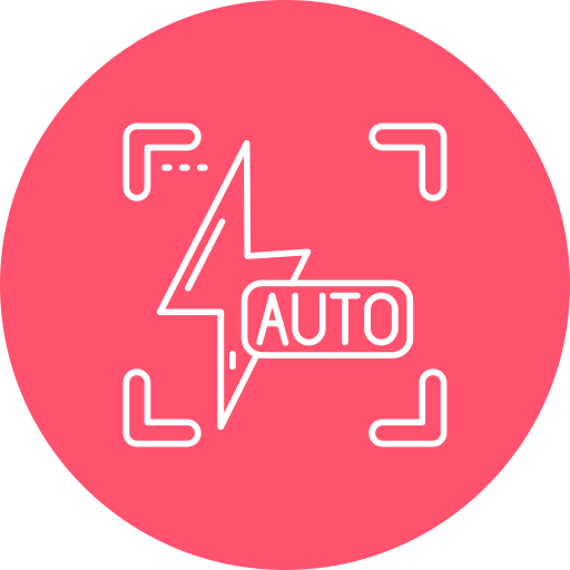 Auto flash Generic color fill icon