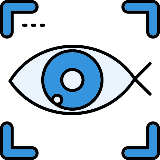 ojo de pez Generic color lineal-color icono