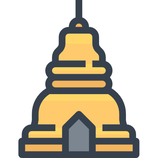 Пагода Justicon Lineal Color иконка