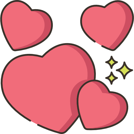 corazones Flaticons.com Flat icono