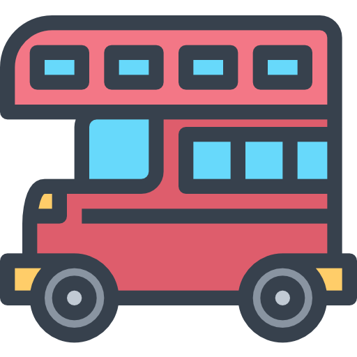 doppeldecker-bus Justicon Lineal Color icon