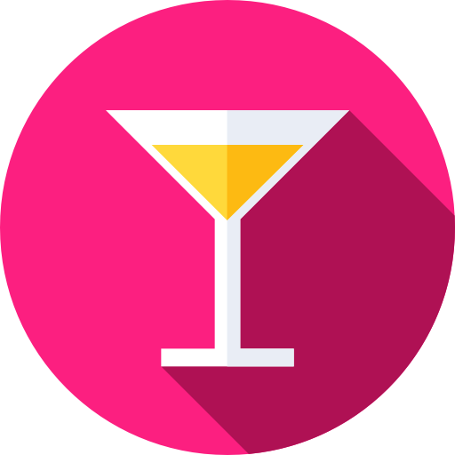 martini Flat Circular Flat icon