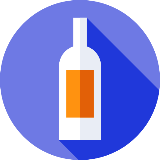 Вино Flat Circular Flat иконка