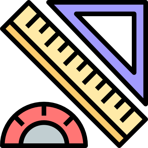 三角定規 Justicon Lineal Color icon