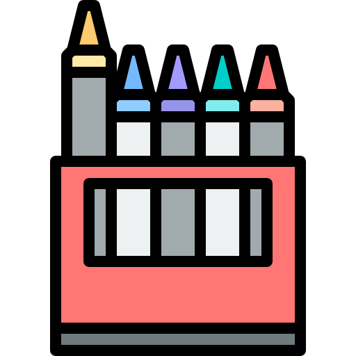 Crayons Justicon Lineal Color icon