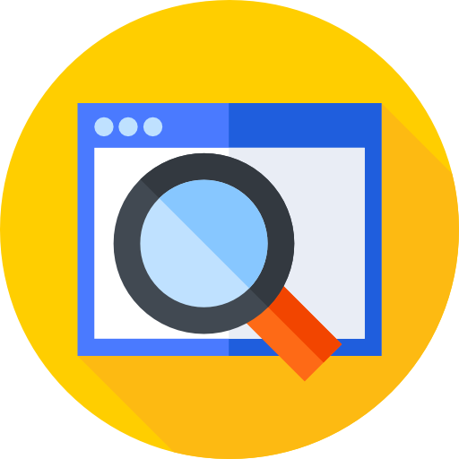 Loupe Flat Circular Flat icon