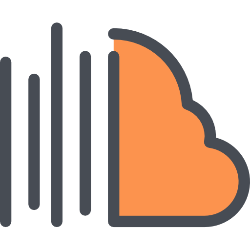 soundcloud Justicon Lineal Color icona