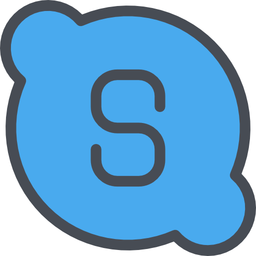 skype Justicon Lineal Color icono