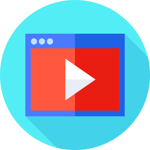 youtube Flat Circular Flat иконка
