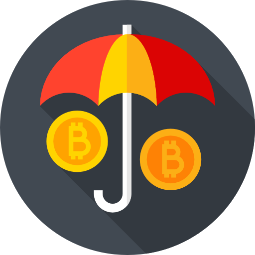 bitcoins Flat Circular Flat icon