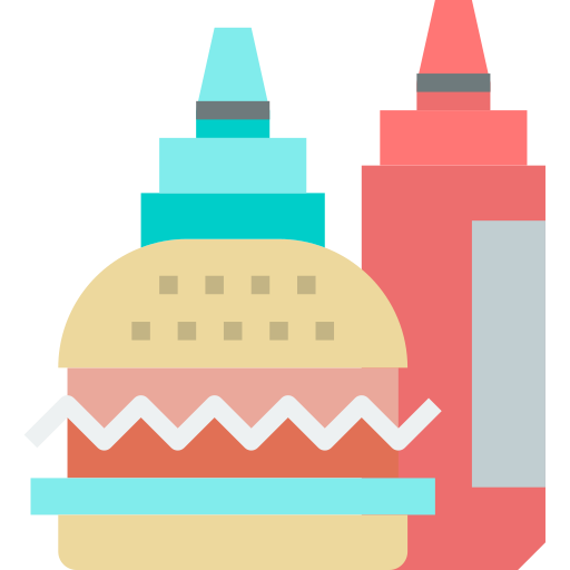 hamburguesa Justicon Flat icono