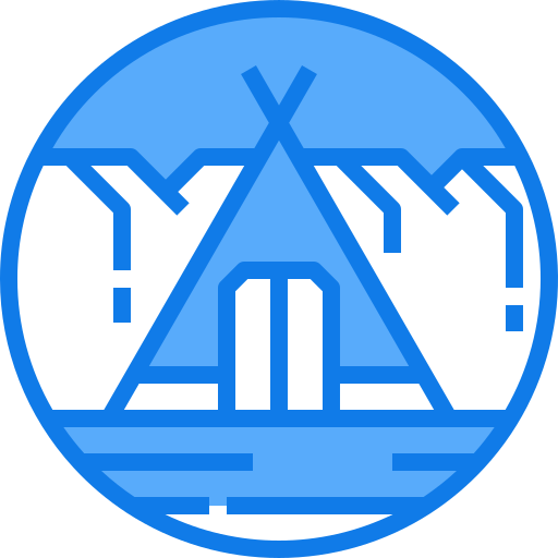 Tent Justicon Blue icon