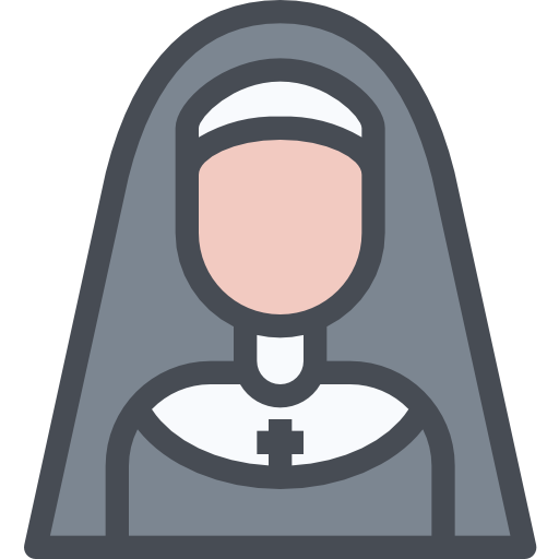 Nun Justicon Lineal Color icon