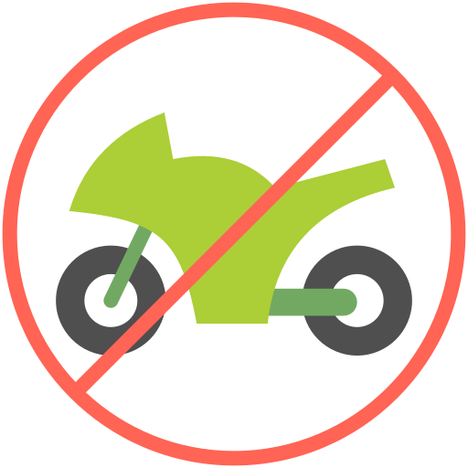 Żadnego motocykla Generic color fill ikona