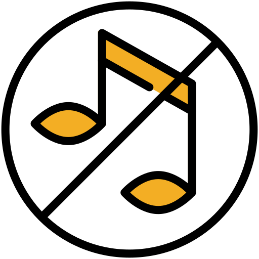 keine musik Generic color lineal-color icon