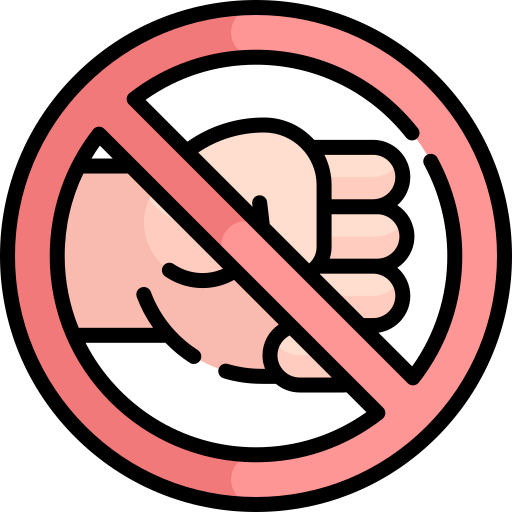 No violence Kawaii Lineal color icon