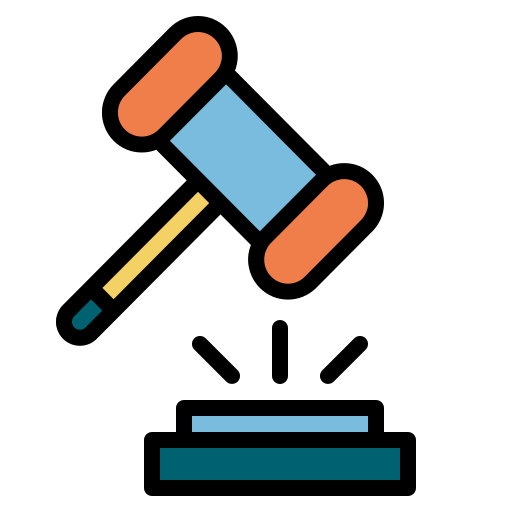 rechtbank Generic color lineal-color icoon