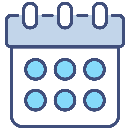 calendario Generic color lineal-color icono