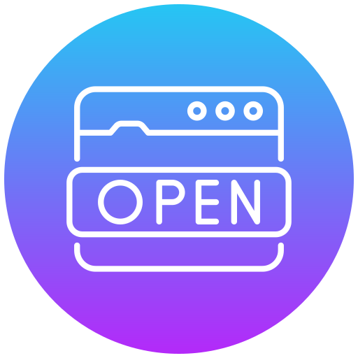 Open Generic gradient fill icon