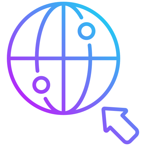 Globe earth Generic gradient outline icon