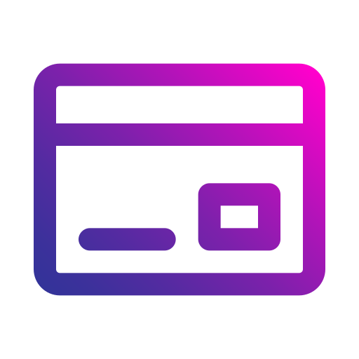 Atm card Generic gradient outline icon