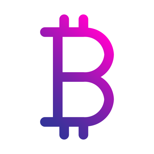 bitcoin Generic gradient outline icona