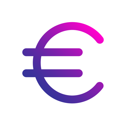 euro Generic gradient outline Ícone