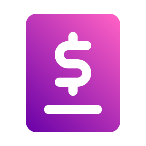 Financial report Generic gradient fill icon