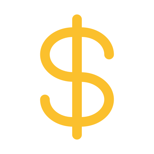 simbolo del dollaro Generic color fill icona