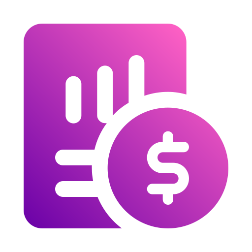Financial statement Generic gradient fill icon
