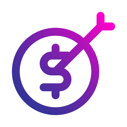 Financial goals Generic gradient outline icon