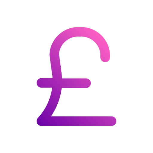 Pounds Generic gradient fill icon