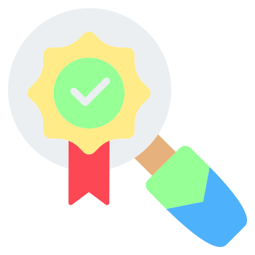 Quality control Generic color fill icon